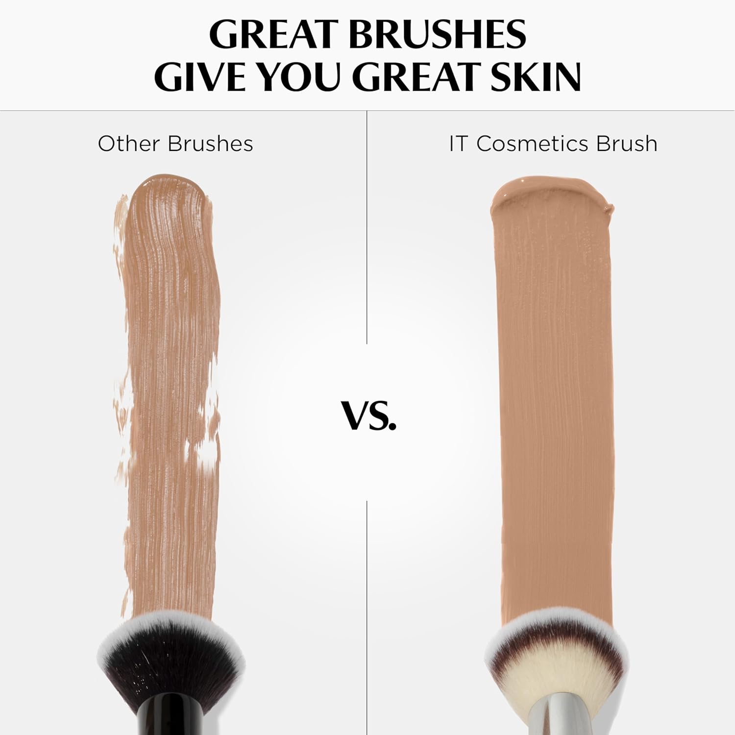 IT Cosmetics Heavenly Luxe Complexion Perfection Brush #7 - Dual-Ended Premium Makeup Brush for Foundation Concealer & Contour, Ultra-Soft Synthetic Fibers, Airbrush Finish, Pro-Hygienic, Cruelty-free