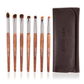 ENZO KEN Deluxe Natural Goat Hair Makeup Brush Set with Case, 24 Cosmetic Brushes Makeup Set, Wooden Natural Makeup Brushes, Natural Bristle Makeup Brush, Natural Hair Makeup Brushes Set Professional.