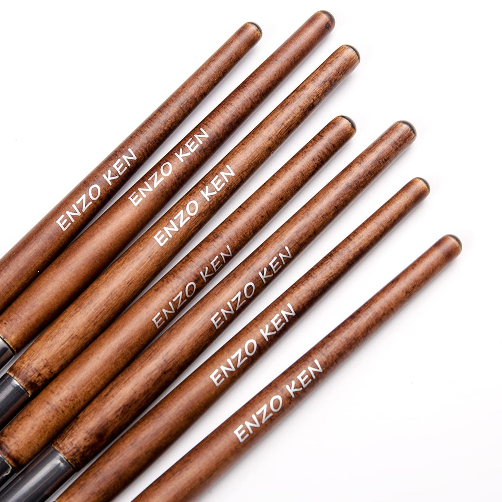 ENZO KEN Deluxe Natural Goat Hair Makeup Brush Set with Case, 24 Cosmetic Brushes Makeup Set, Wooden Natural Makeup Brushes, Natural Bristle Makeup Brush, Natural Hair Makeup Brushes Set Professional.